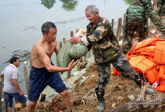 軍民協(xié)防，保衛(wèi)家園。20160713省武警部隊馳援高橋河河頭村截流港潰口。_副本.jpg